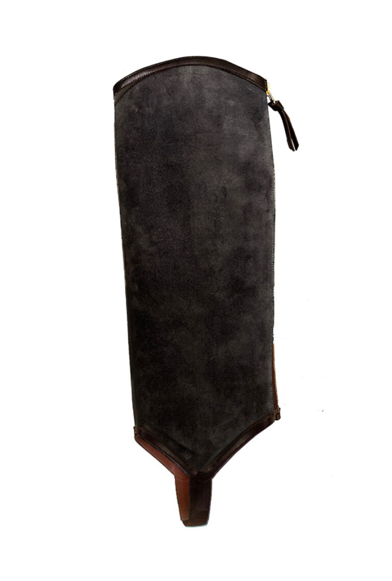 The Long Gaiter – anthracite-wax-crosta-ombra-calf