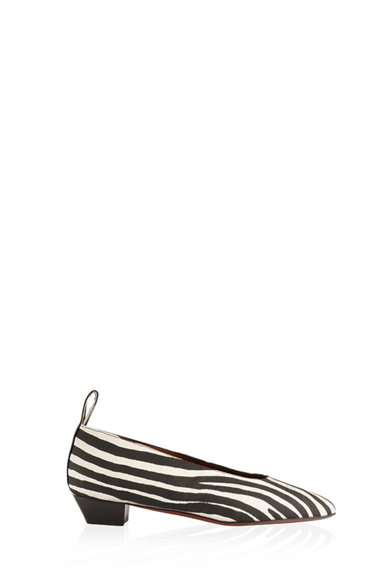 La Timida – zebra-moire-satin