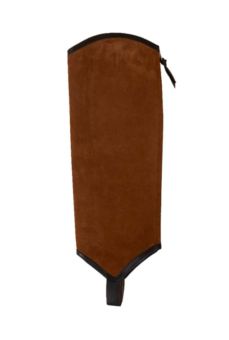 The Long Gaiter – tan-crosta-black-calf