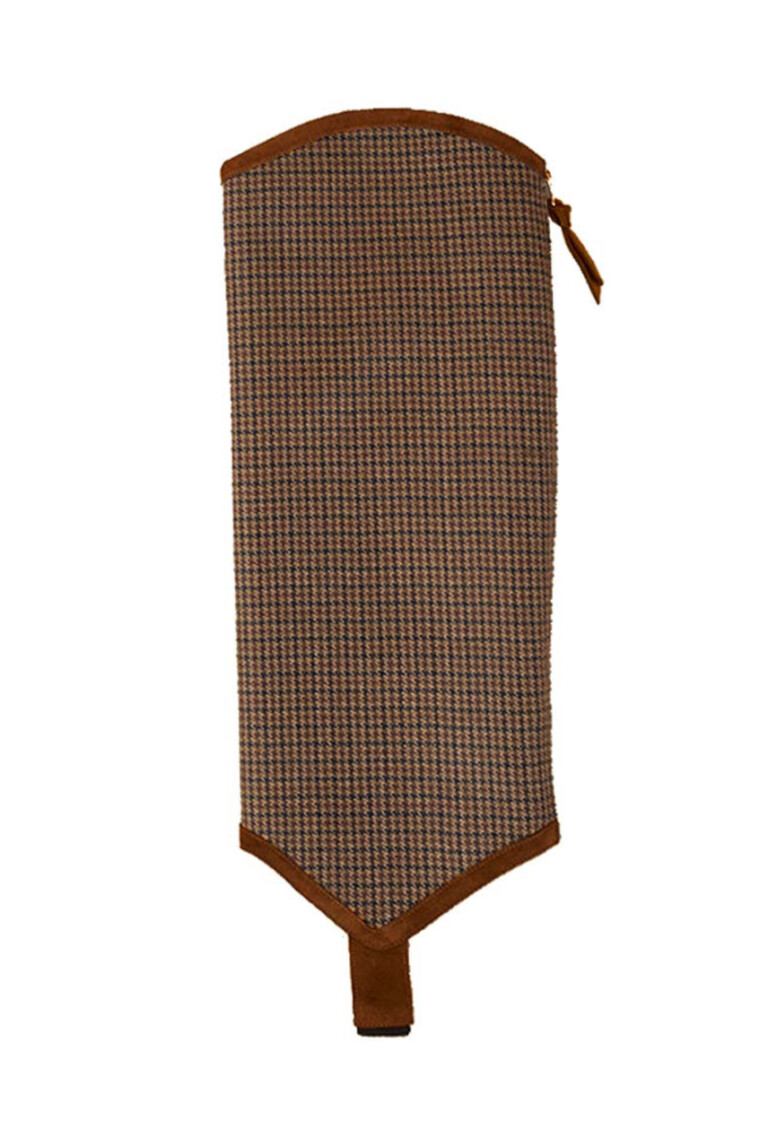 The Long Gaiter – tan-pied-de-poule-tan-crosta